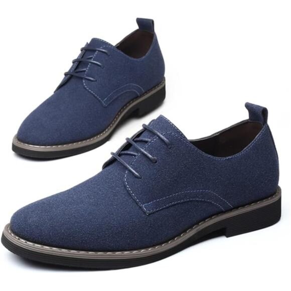 Men\'s Suede Shoes Dress Shoes Classic Oxfords Casual Lace Up Derbys Shoes main image 5